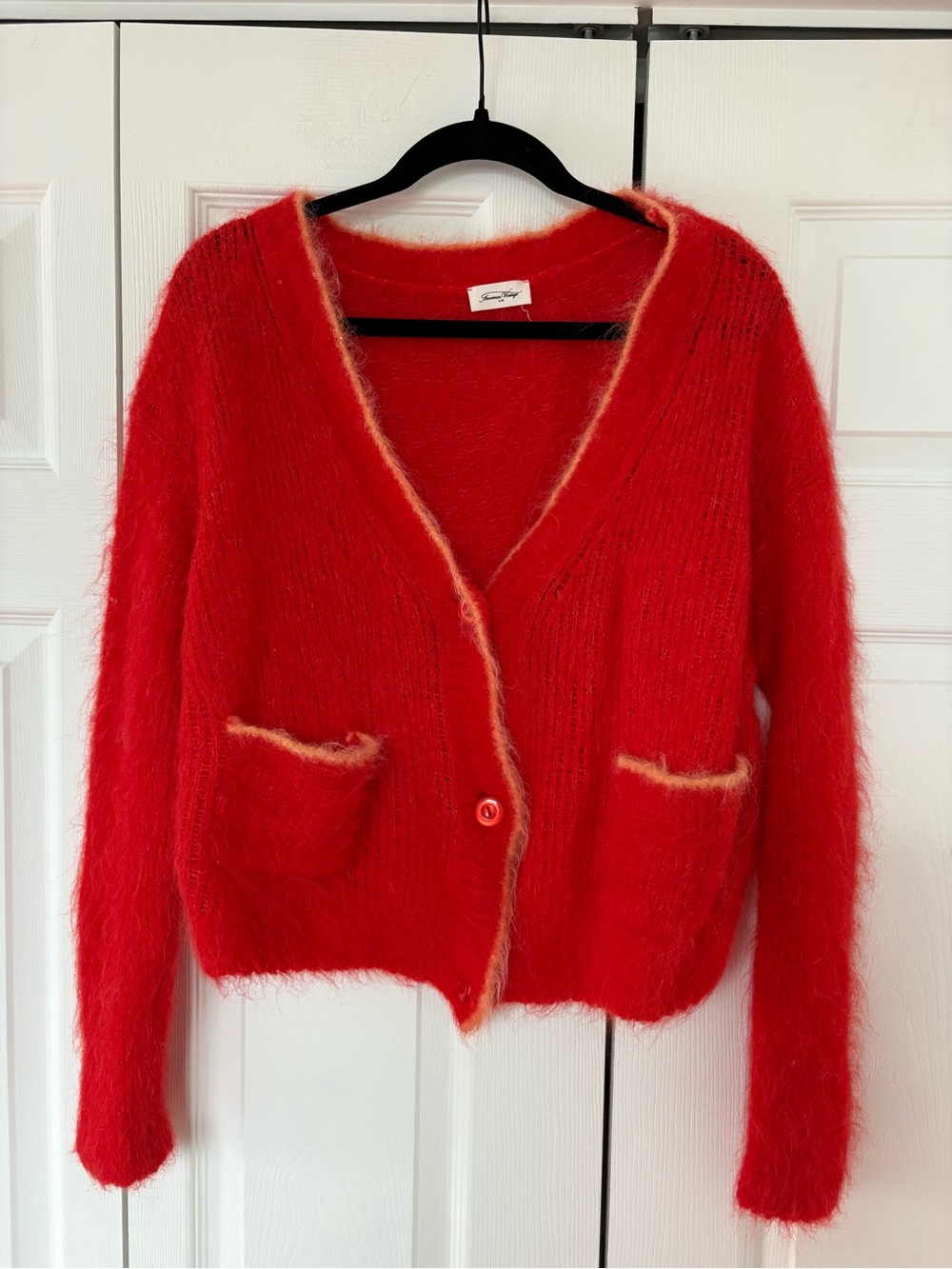 American Vintage Bymi Red Cardigan Sweater